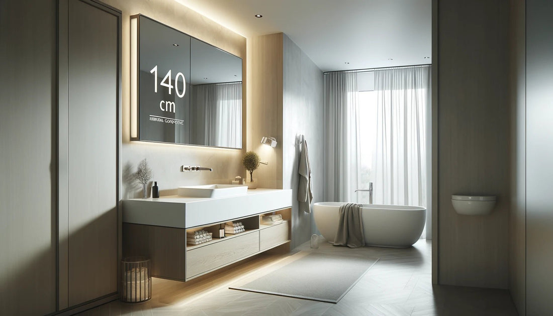 Muebles de Baño de 140cm: Espacios Amplios con Estilo" - BañoClick