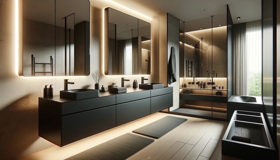 Muebles de baño Negros - Elegancia en Negro - BañoClick