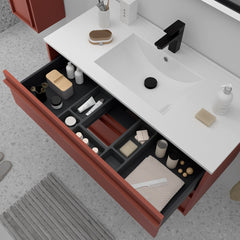 Conjunto mueble de baño ATTILA 100 cm - 2 cajones (MLEA) - BañoClick