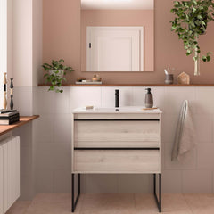 Conjunto Mueble de baño ATTILA 800 2 cajones (MLEA) - BañoClick