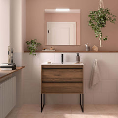 Conjunto Mueble de baño ATTILA 800 2 cajones (MLEA) - BañoClick