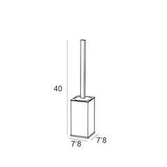 ESCOBILLERO DE PIE - CROMO - BañoClick