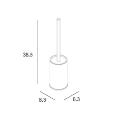 ESCOBILLERO PIE - ORO CEPILLADO PVD - BañoClick