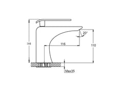 Grifo de lavabo Zio - BañoClick