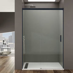 Mampara de Ducha - BASIC - 1 FIJO + 1 PUERTA CORREDERA - BañoClick