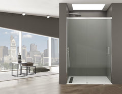 Mampara de Ducha - BASIC - 1 FIJO + 1 PUERTA CORREDERA - BañoClick