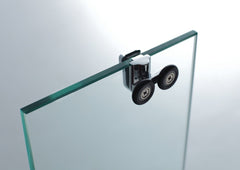Mampara de Ducha - BASIC - 1 FIJO + 1 PUERTA CORREDERA + LATERAL FIJO - BañoClick