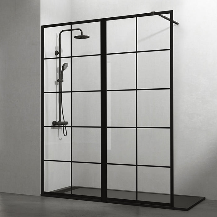 Mampara de ducha Screen Black Chess GME - BañoClick
