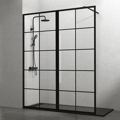 Mampara de ducha Screen Black Chess GME - BañoClick