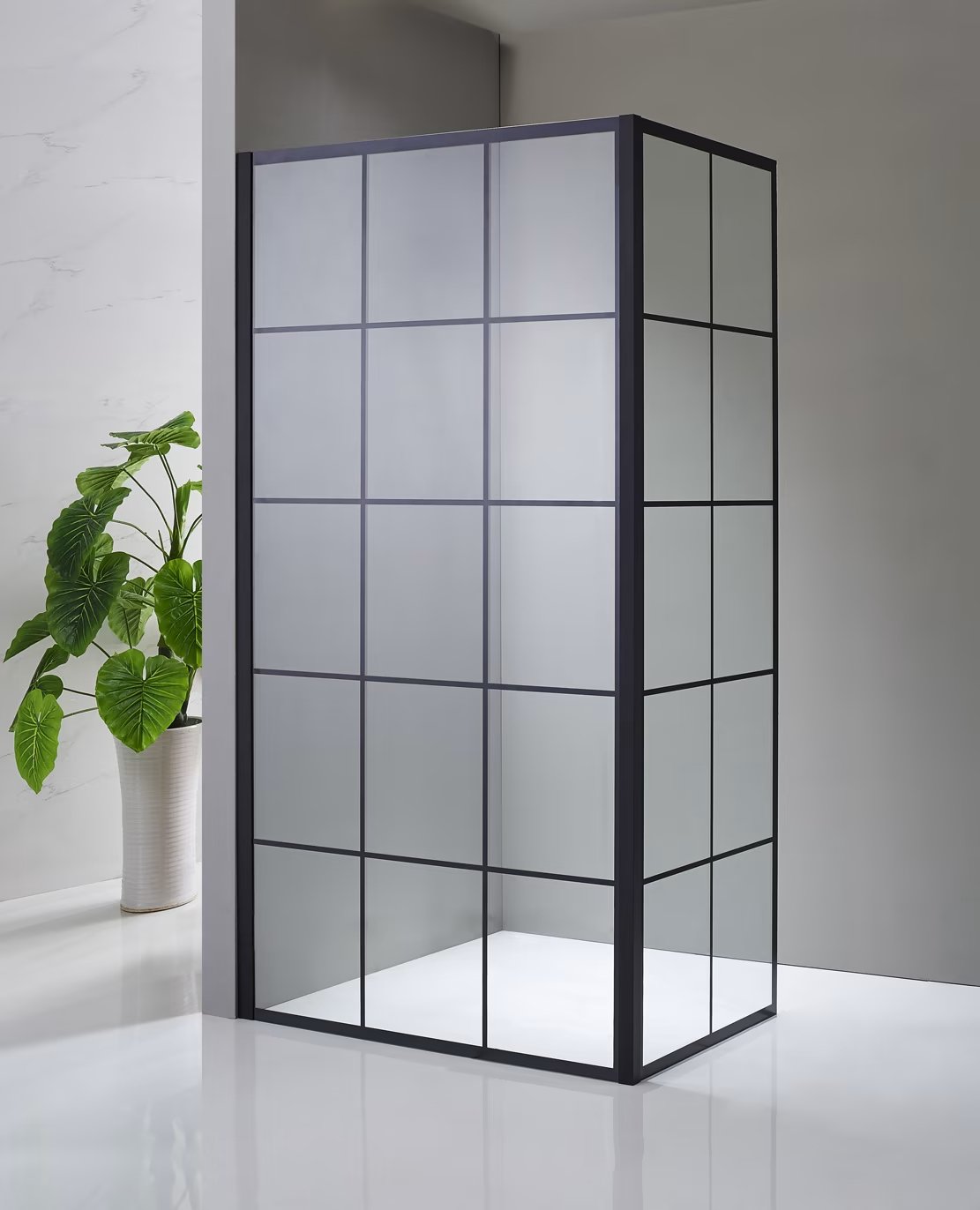 Mampara de ducha Screen Black Chess GME - BañoClick