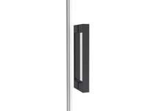 Mampara de Ducha - TWENTY - NEGRO - 1 FIJO + 1 PUERTA + LATERAL FIJO - BañoClick