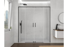 Mampara de Ducha - TWENTY SPAZIO - 2 FIJOS + 2 PUERTAS CORREDERAS - BañoClick