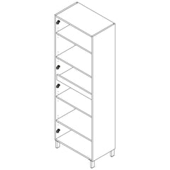 Módulo INFINITY 4 puertas - 60X181X37 - BañoClick