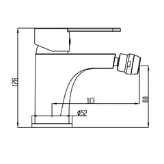MONOMANDO BIDE SION CROMO - BañoClick