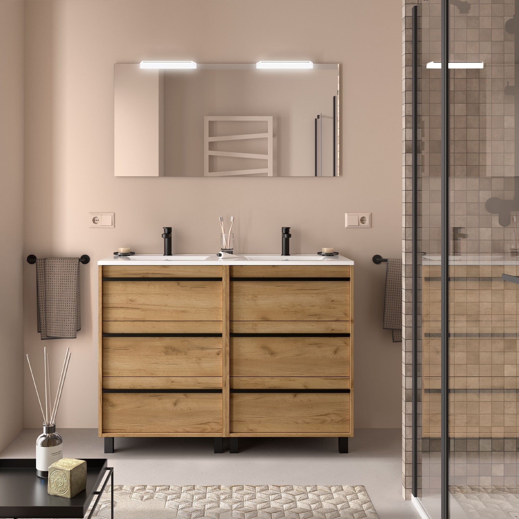 Mueble de baño ATTILA 1200 6 cajones - BañoClick