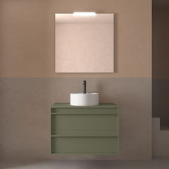 Mueble de baño ATTILA 800 2 cajones Encimera (Lavabo no incluido) - BañoClick