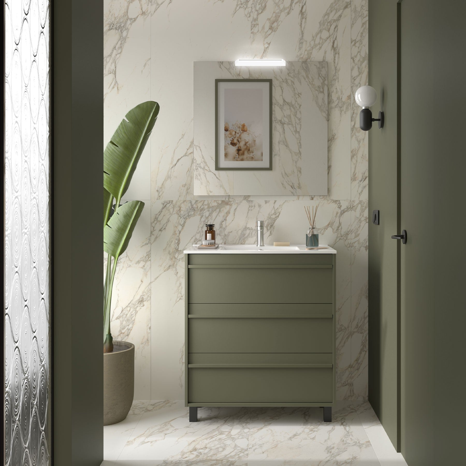 Mueble de baño ATTILA 800 3 cajones (ML) - BañoClick
