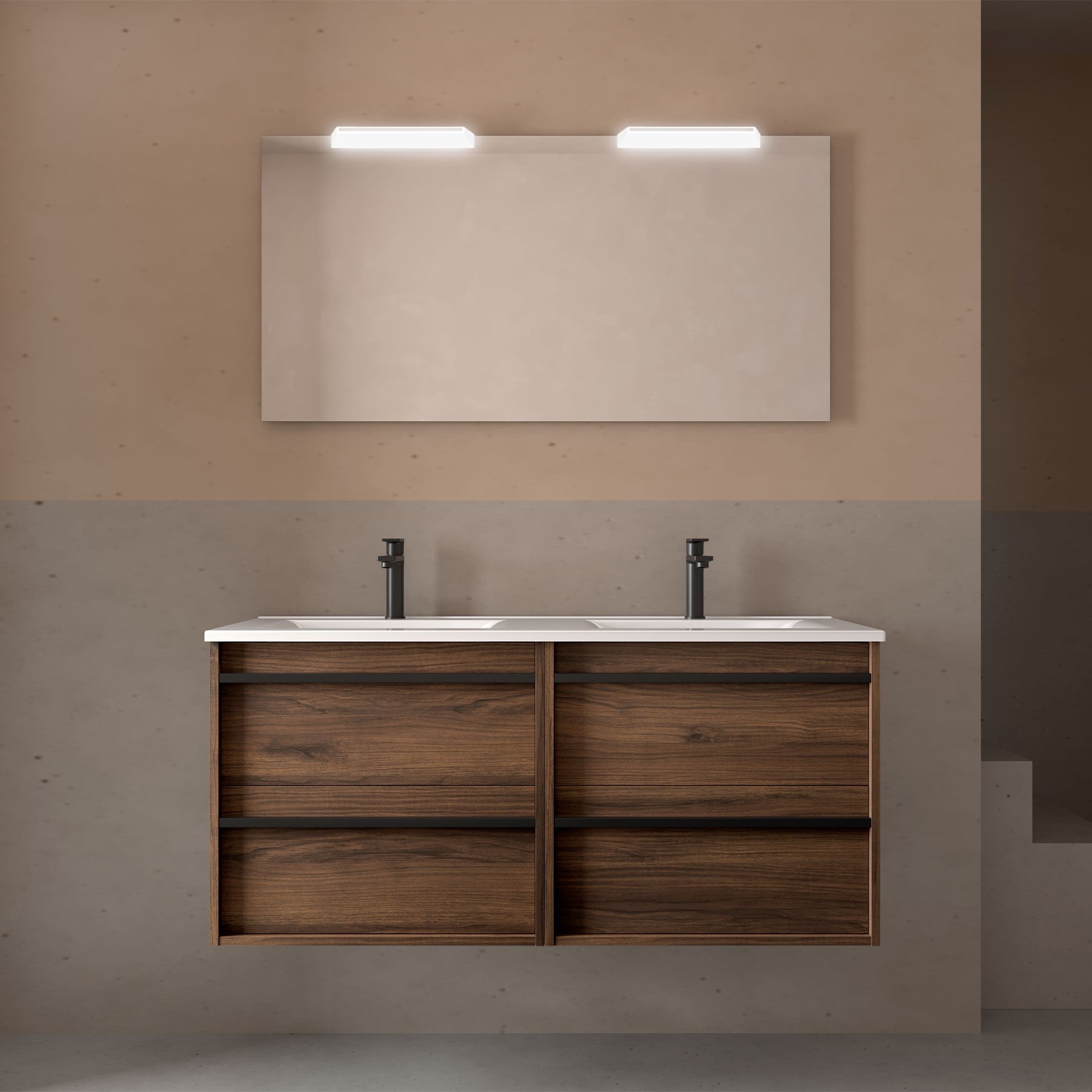Mueble de baño ATTILA + IBERIA 1200 4 cajones - BañoClick