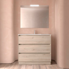 Mueble de baño NOJA 100 cm - 3 CAJONES - LAVABO - BañoClick