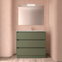 Mueble de baño NOJA 100 cm - 3 CAJONES - LAVABO - BañoClick