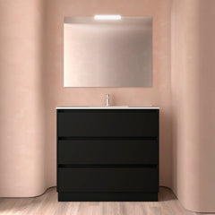 Mueble de baño NOJA 100 cm - 3 CAJONES - LAVABO - BañoClick