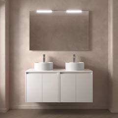 Mueble de baño NOJA 140 cm - 4 PUERTAS - ENCIMERA - BañoClick