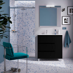 Mueble de baño NOJA 85 cm - 3 CAJONES y 1 PUERTA DERECHA - BañoClick