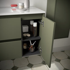 Mueble de baño NOJA 850 2 cajones y 1 puerta derecha - Lavabo - BañoClick