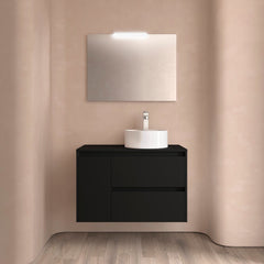 Mueble de baño NOJA 850 2 cajones y 1 puerta izquierda - Encimera - BañoClick