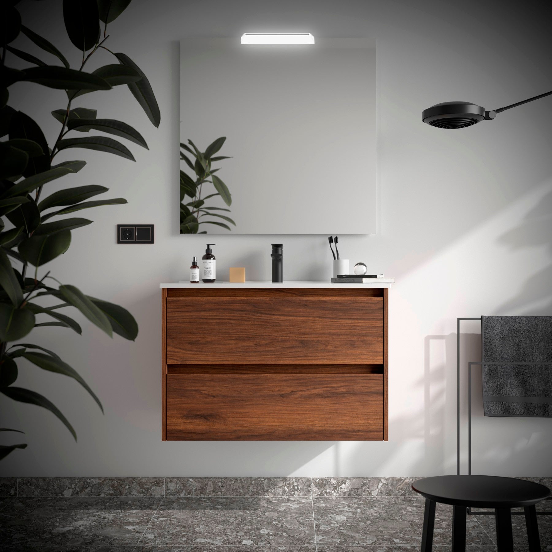 Mueble de baño NOJA 900 2 cajones - Lavabo - BañoClick