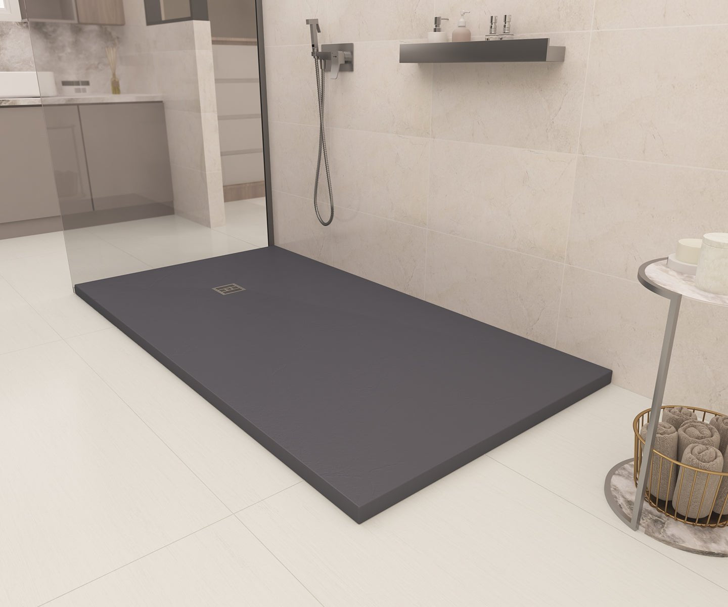 Plato de Ducha BStone Clasic Antracita - BañoClick