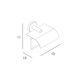 PORTARROLLOS DE PEGA - BRONCE CEPILLADO - BañoClick