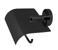 PORTARROLLOS DE PEGA - NEGRO MATE. - BañoClick