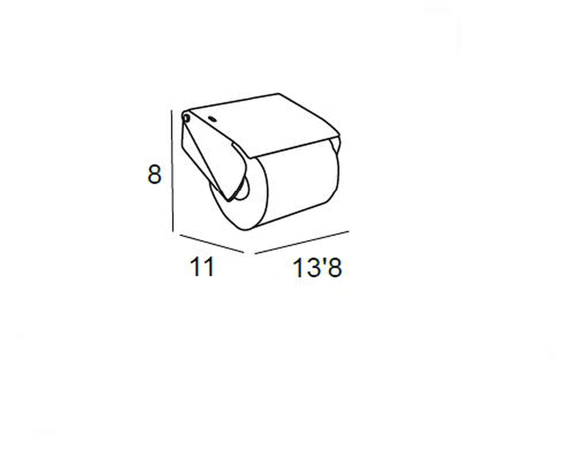 PORTARROLLOS - NEGRO MATE - BañoClick