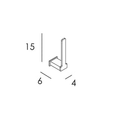 PORTARROLLOS RESERVA ADH - CROMO - BañoClick