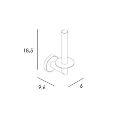 PORTARROLLOS RESERVA PEGA - ORO CEPILLADO PVD - BañoClick