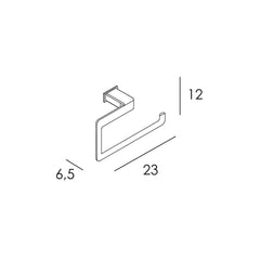 TOALLERO ANILLA ADH - CROMO - BañoClick