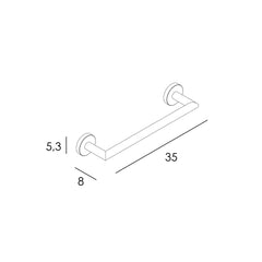 TOALLERO BARRA 35 PEGAR - PULIDO B. - BañoClick