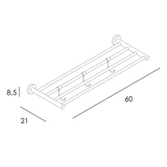 TOALLERO REPISA PULIDO BRILLO - BañoClick
