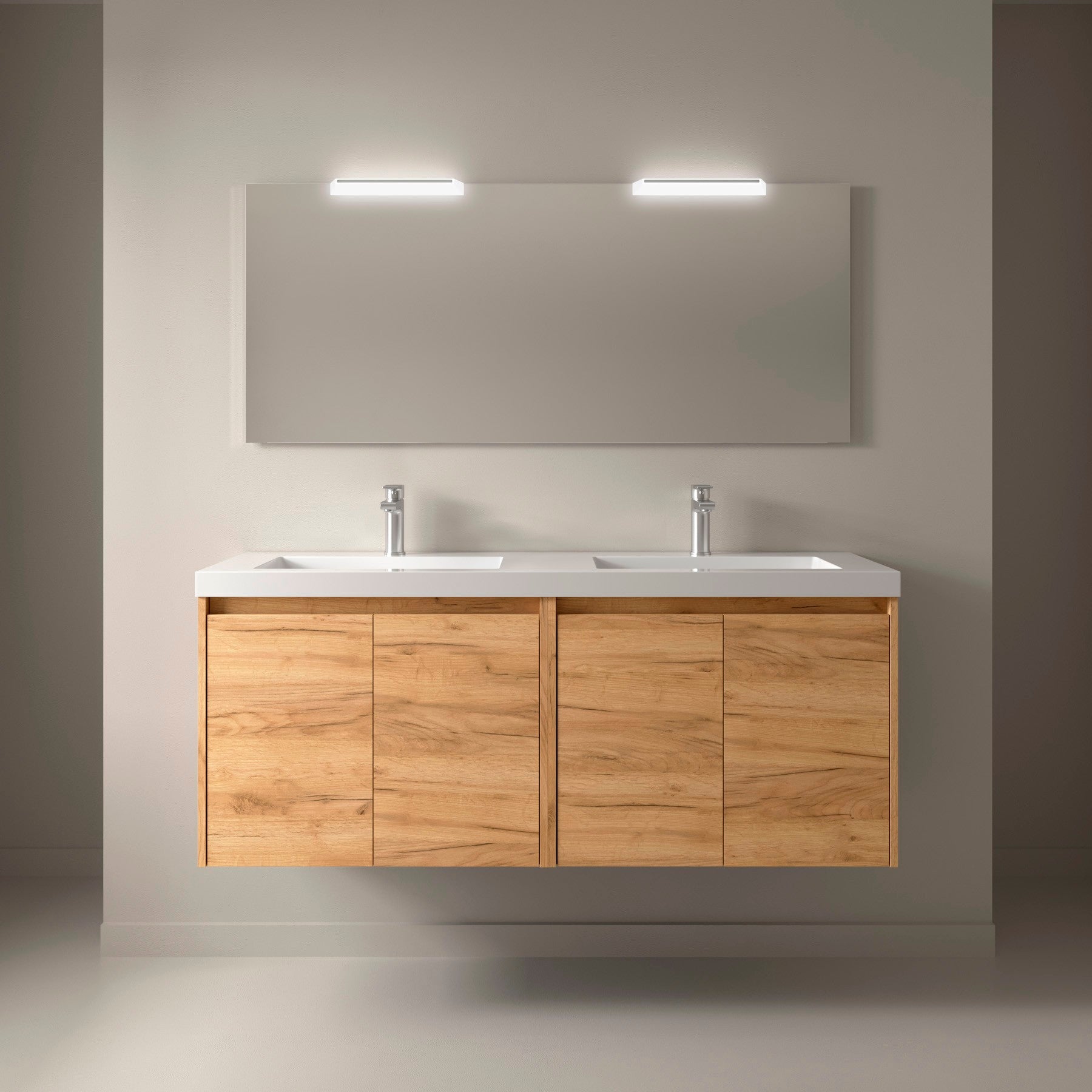 Conjunto mueble de baño NOJA 140cms - 4 PUERTAS (MLEA) - BañoClick