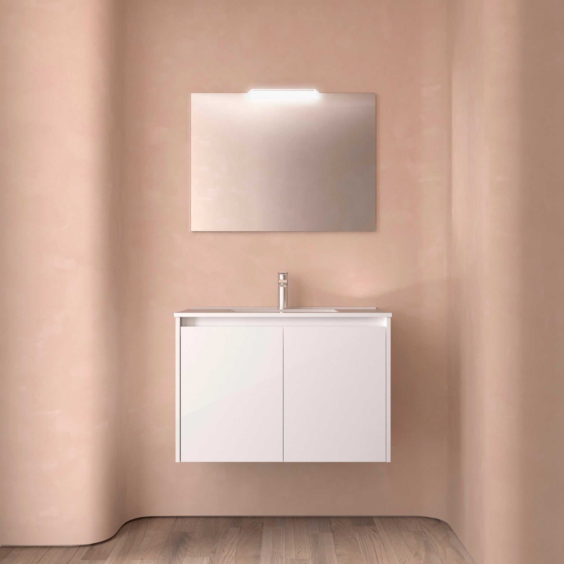 Conjunto mueble de baño NOJA 80 cms - 2 PUERTAS (MLEA) - BañoClick