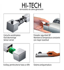 Conjuntos de ducha y baño Quadra Elite Gme - BañoClick
