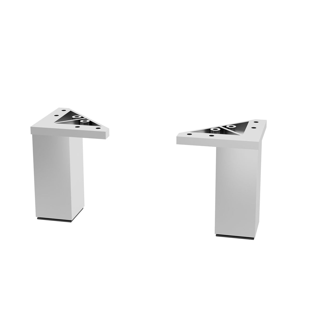 Juego 2 patas CROMO BRILLO Altura 100 mm - BañoClick