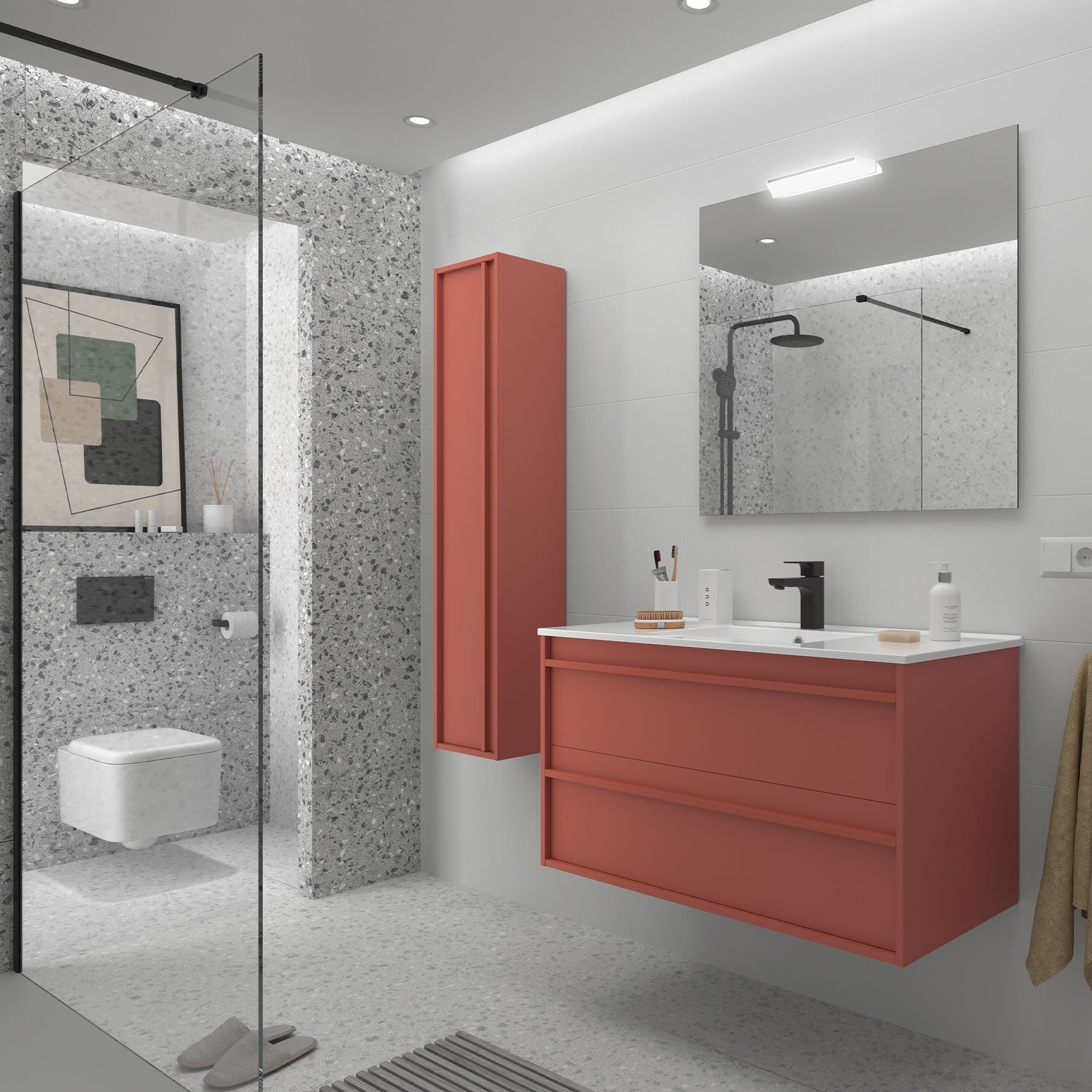 Mueble de baño ATTILA 1000 2 cajones - BañoClick