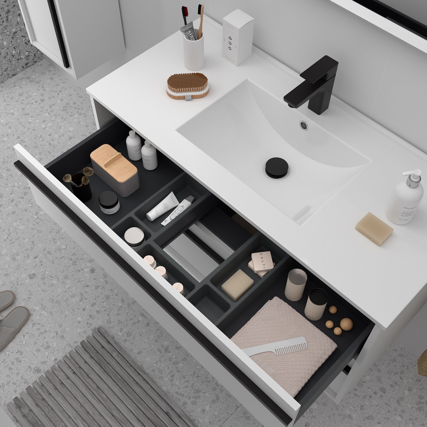 Mueble de baño ATTILA 1000 2 cajones - BañoClick