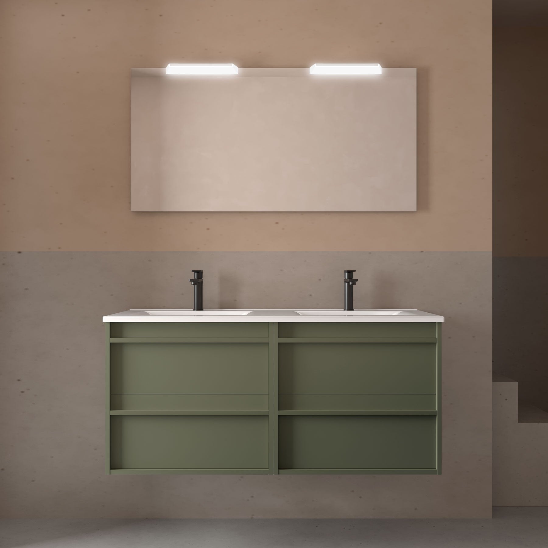 Mueble de baño ATTILA + IBERIA 1200 4 cajones - BañoClick