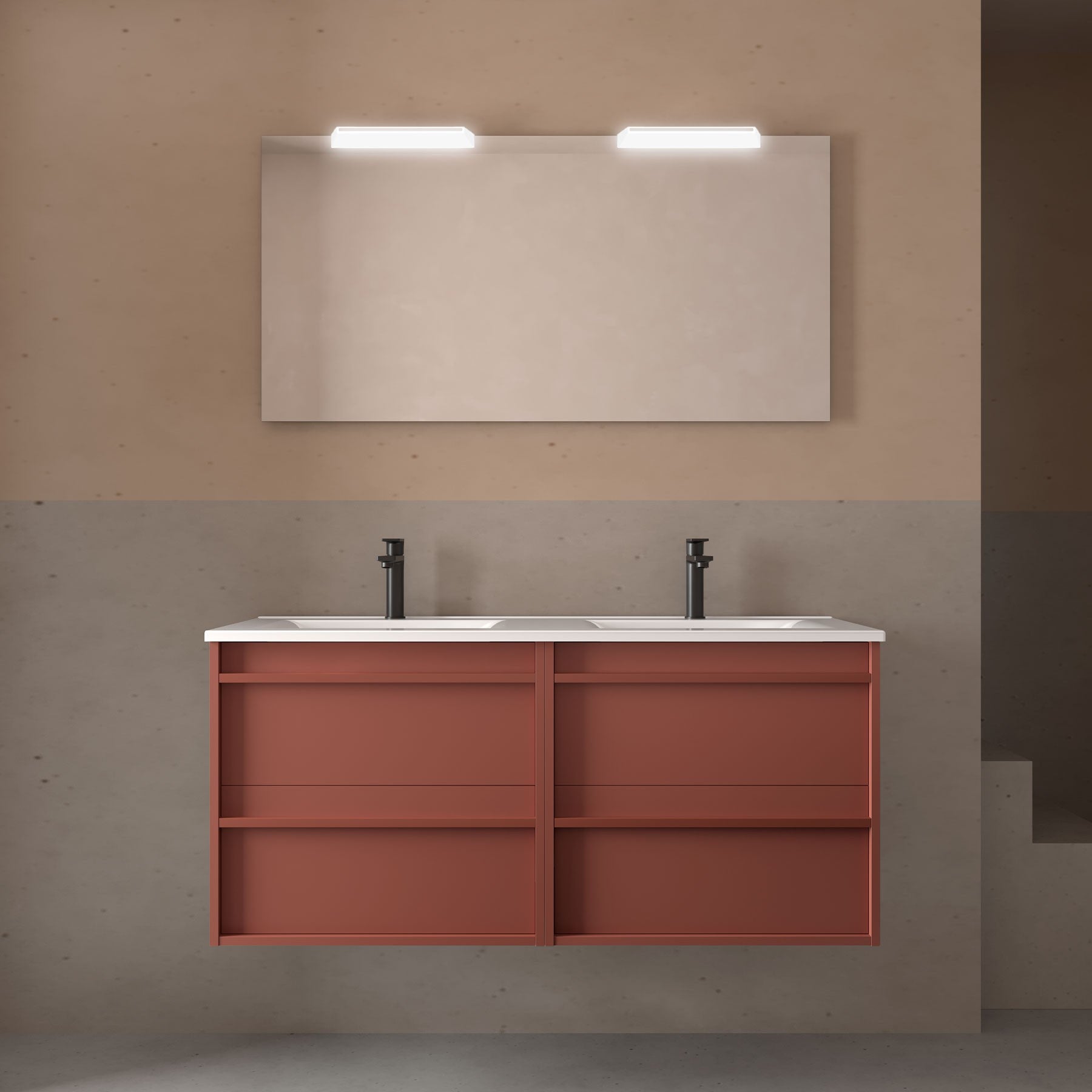 Mueble de baño ATTILA + IBERIA 1200 4 cajones - BañoClick
