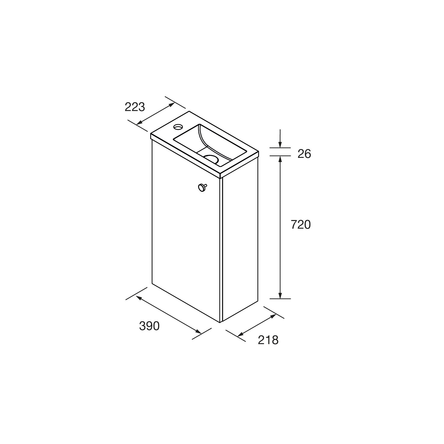 Mueble de baño MARVILLE - Lavabo - BañoClick