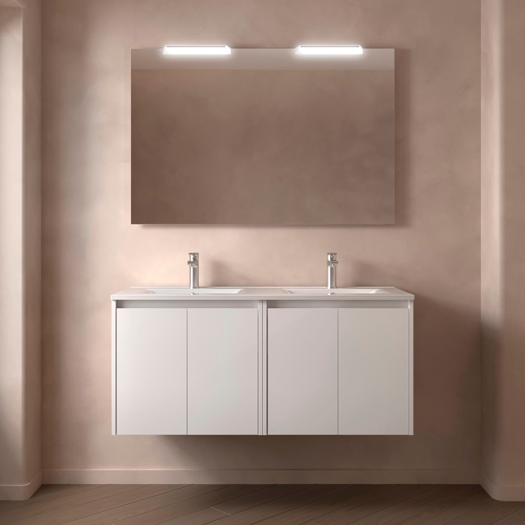 Mueble de baño NOJA 120 140 cms - 4 PUERTAS - LAVABO - BañoClick