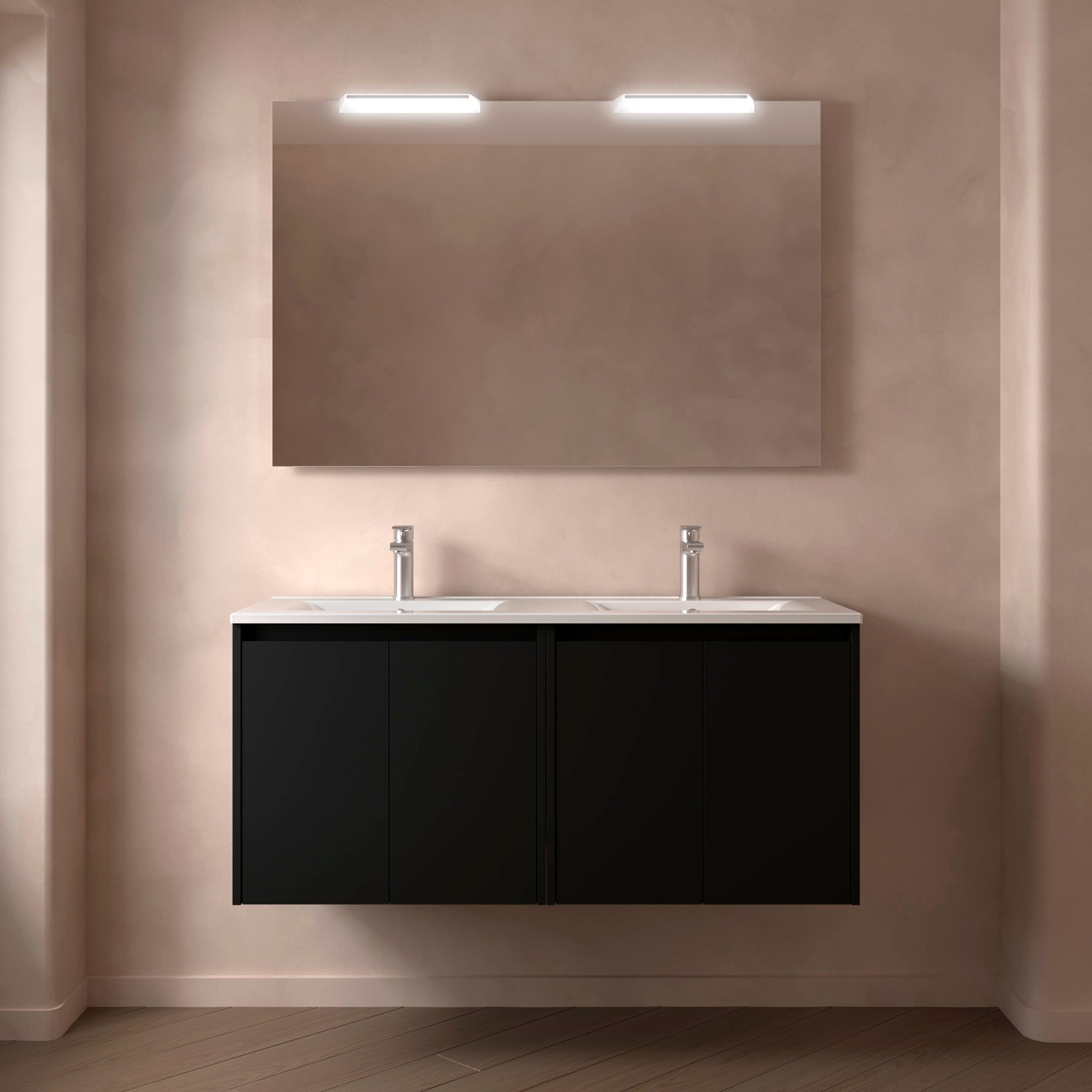 Mueble de baño NOJA 120 140 cms - 4 PUERTAS - LAVABO - BañoClick